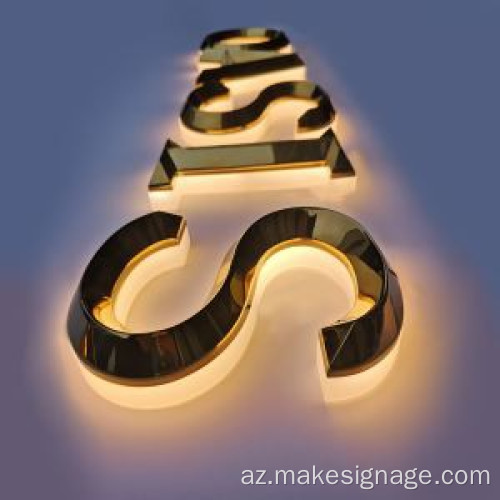 3D LED metal kanal məktubu
